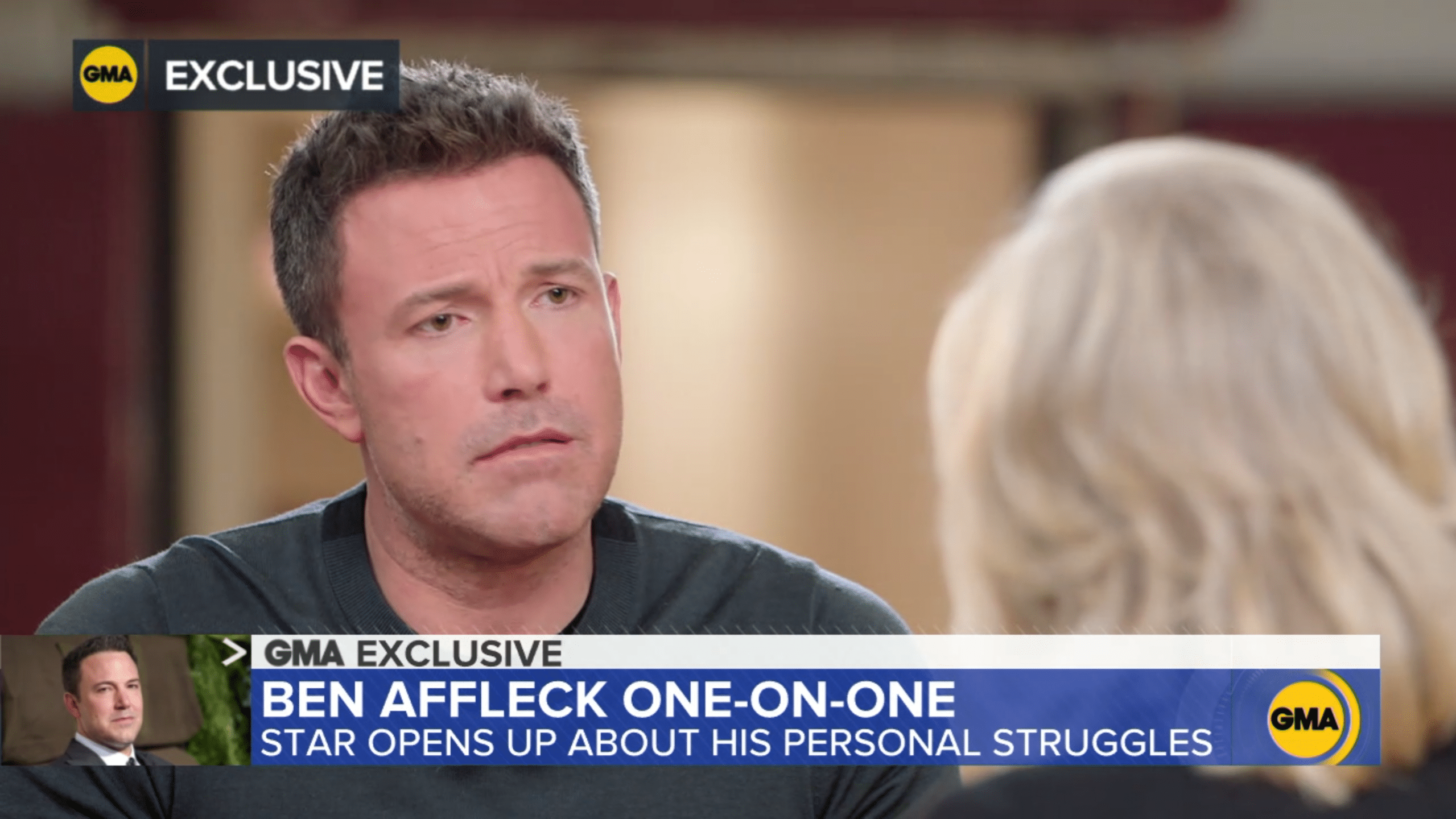 Ben Affleck On Addiction Part 1 Steps To Recovery